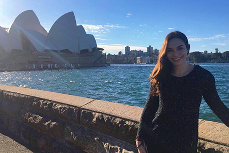 Tulane business school student studying abroad