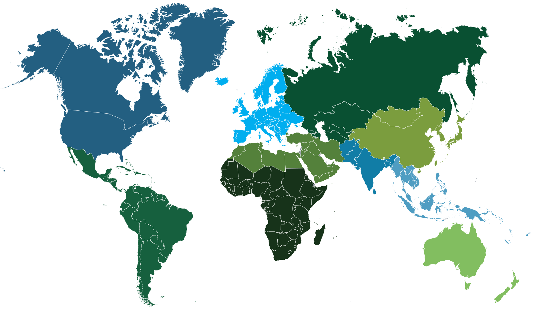 Tulane global map